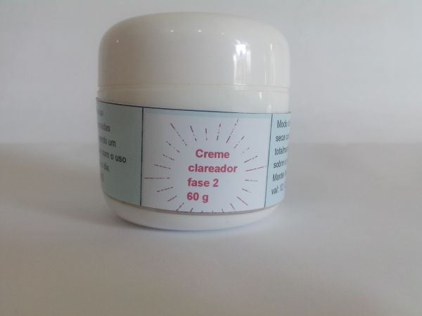 Clareador fase 2 rosto e corpo 60 g